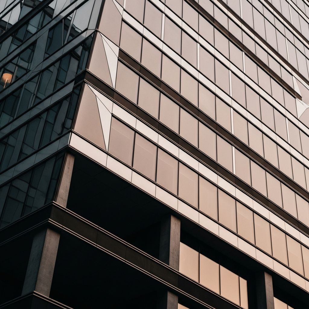 Fachada arquitectónica de aluminio y vidrio